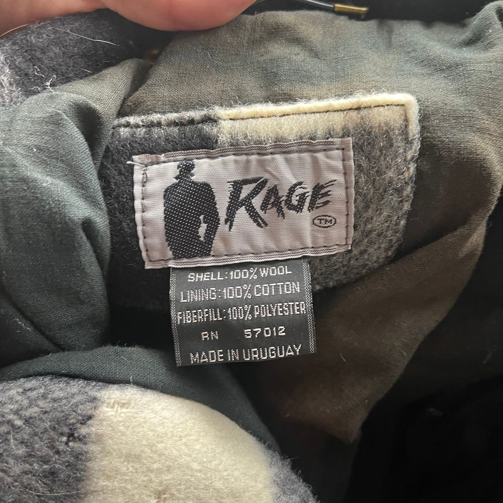 Vintage Rage Buffalo Check Wool Bomber Jacket - Picture 3 of 11